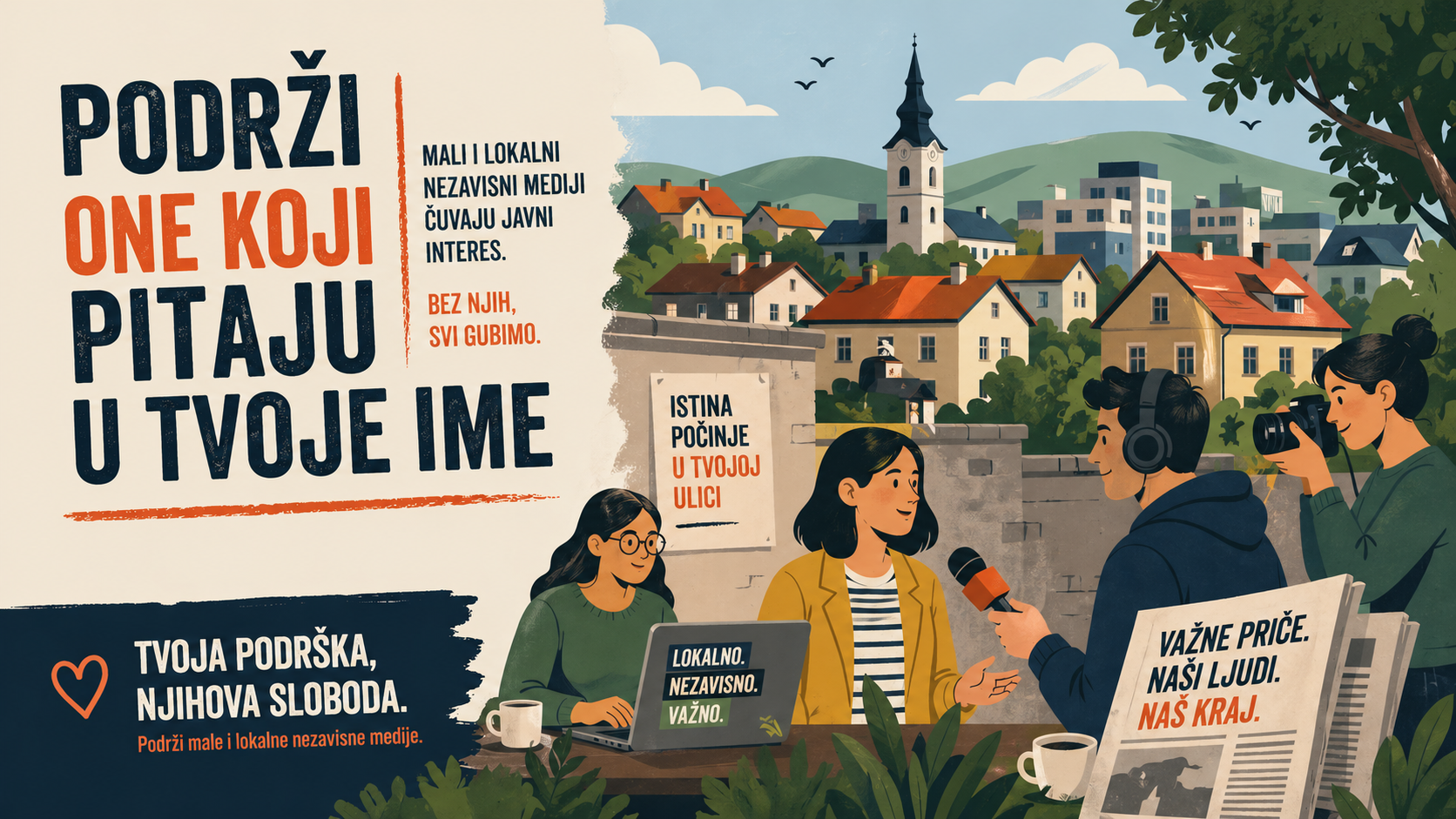 Podrži one koji pitaju u tvoje ime: Kako pomoći malim i lokalnim nezavisnim medijama u Srbiji?