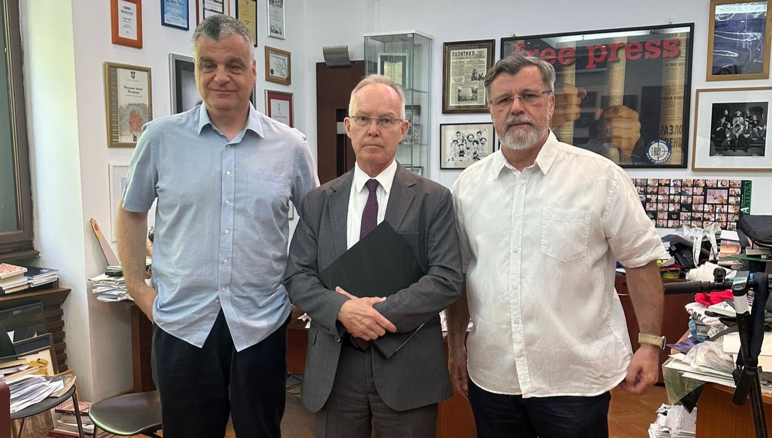 Representative of the OSCE for Freedom of Media on a visit to ANEM.