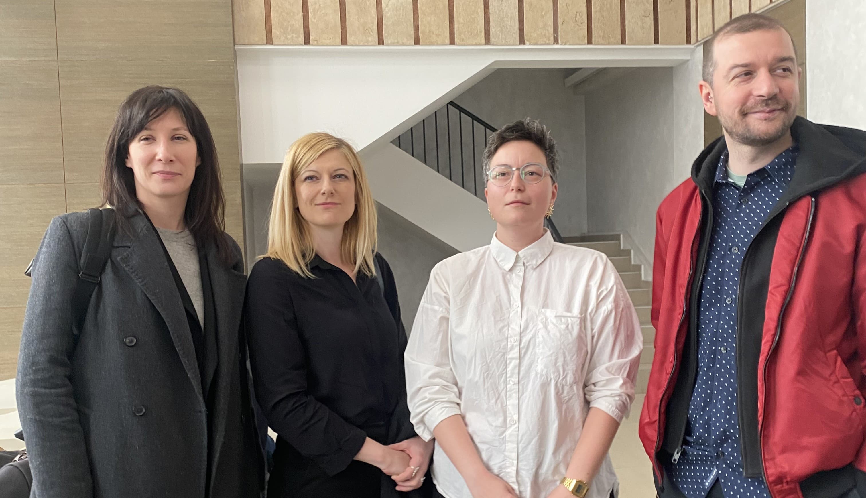 "Classic intimidation": Four KRIK journalists on the defendants' bench under the threat of imprisonment.