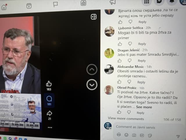 ANEM ALARM: New threats to Veran Matić with hanging, public execution, sacrifice...